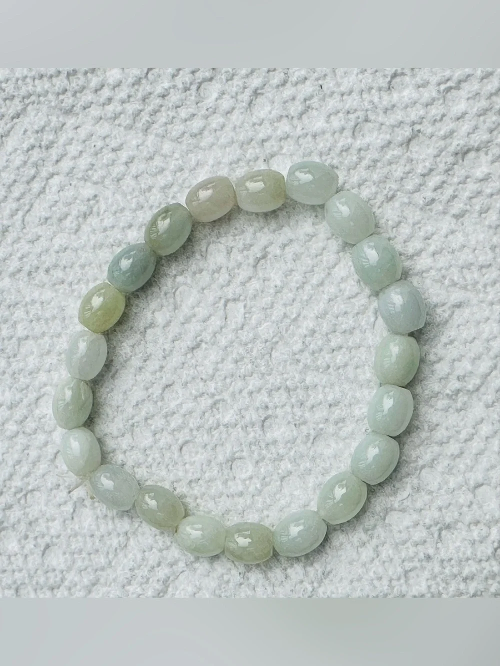 Multi color grade A Jade Beaded Stretch Bracelet